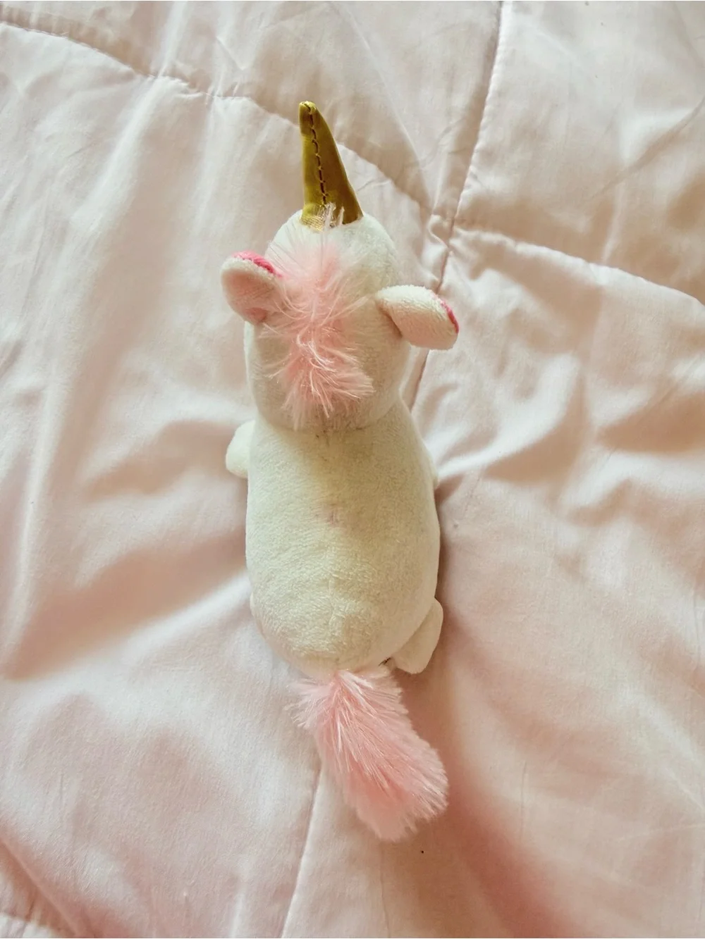 🦄 Cute Plush White Unicorn Small Bristle Hair Brush 🦄